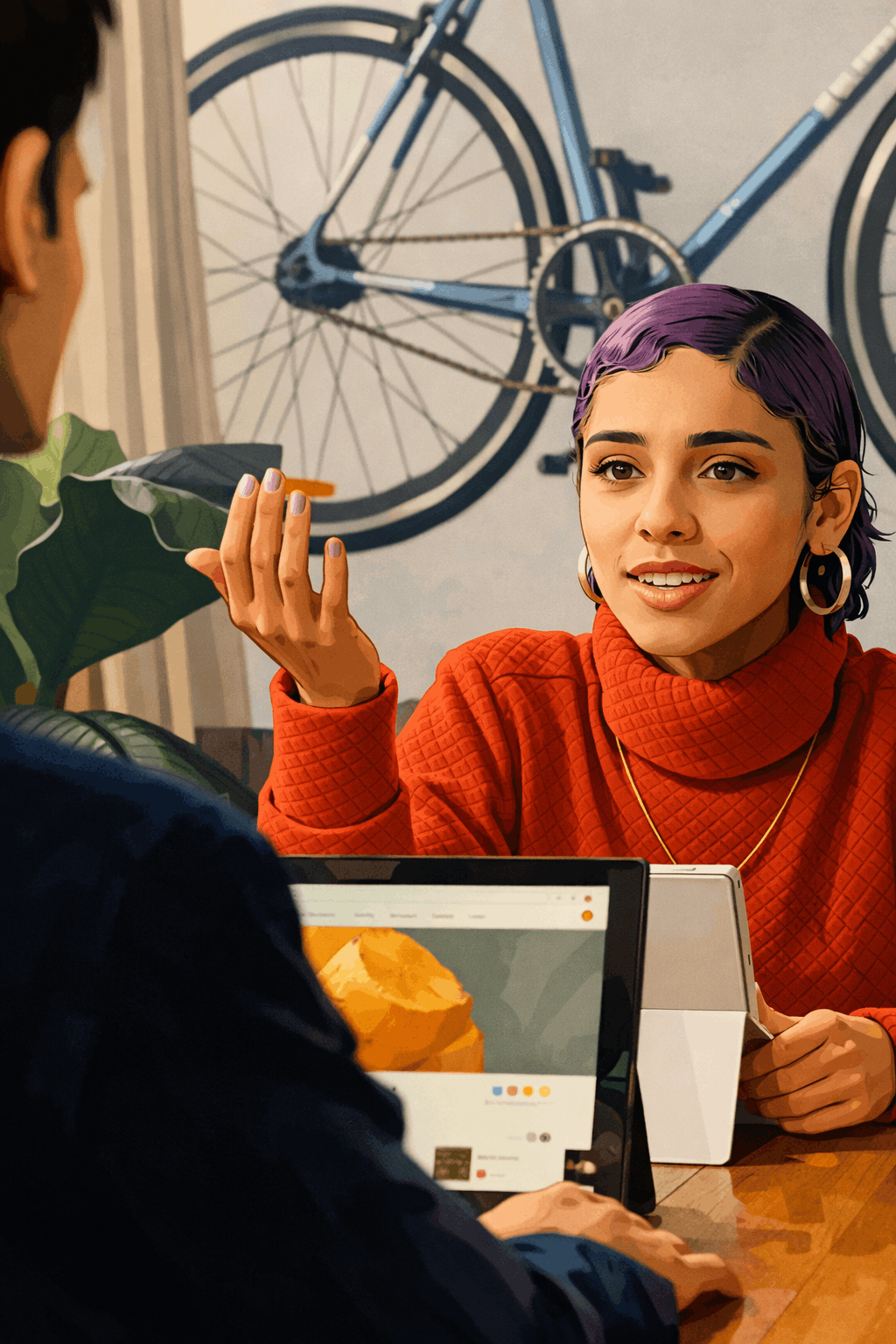 Person planning their future